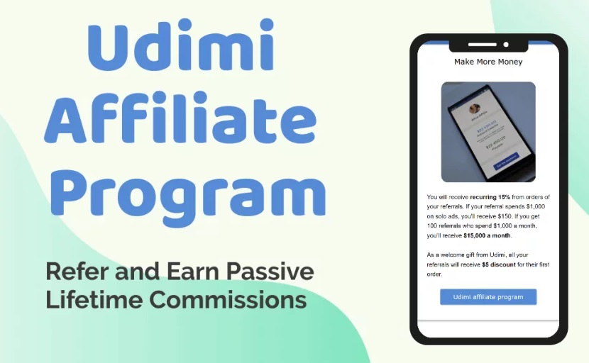  You will earn 15% on each solo order udimi